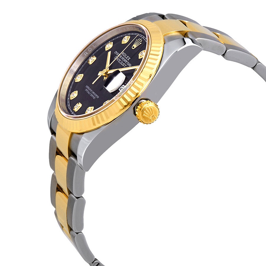 Rolex Datejust 36 Black Diamond Dial Men's Stainless Steel and 18kt Yellow Gold Oyster 126233BKDO - 2