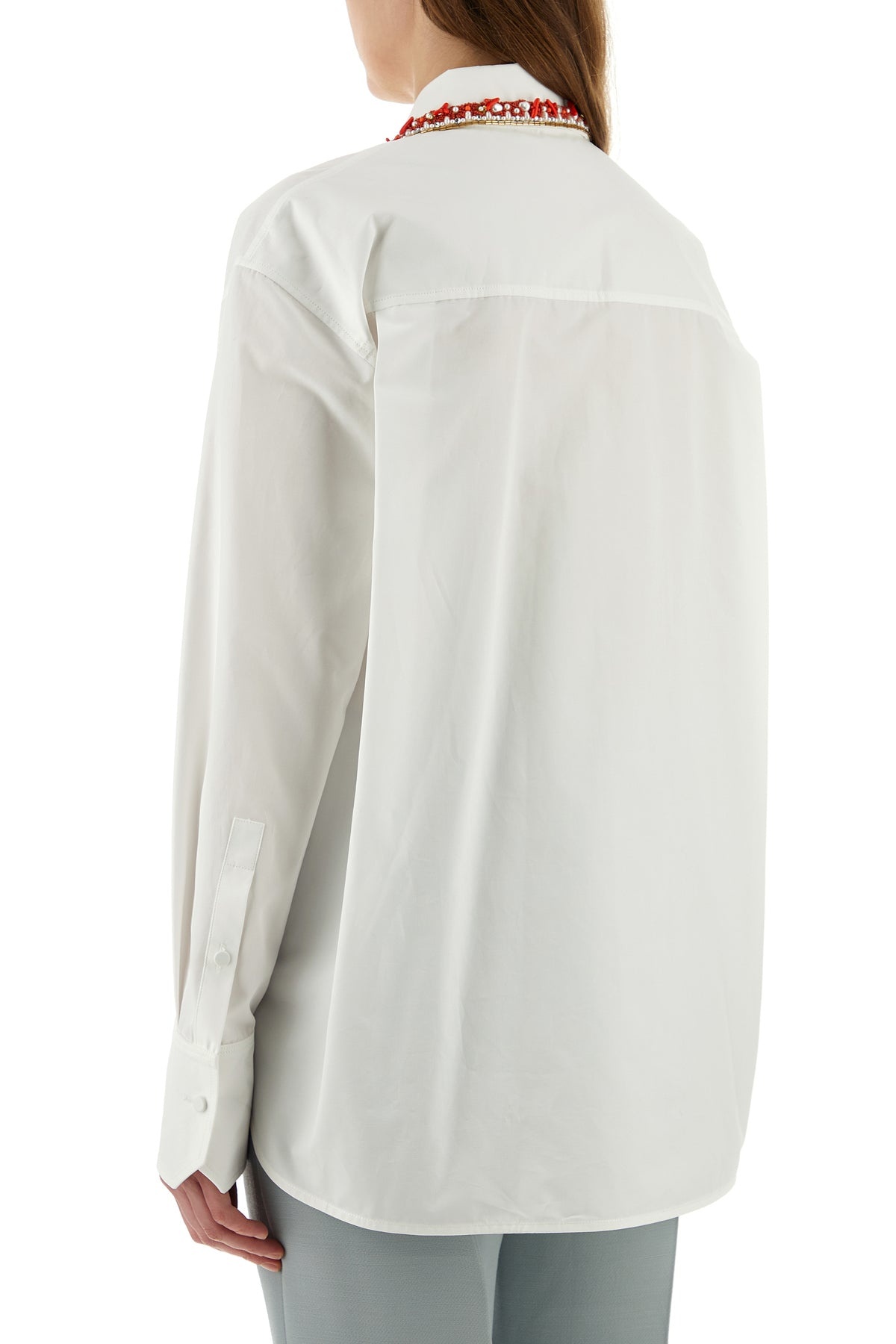 White poplin shirt - 4