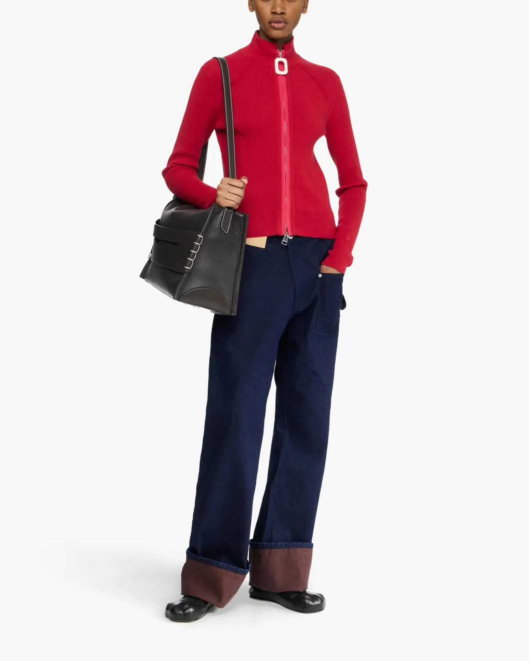 FITTED ZIP UP CARDIGAN - 2
