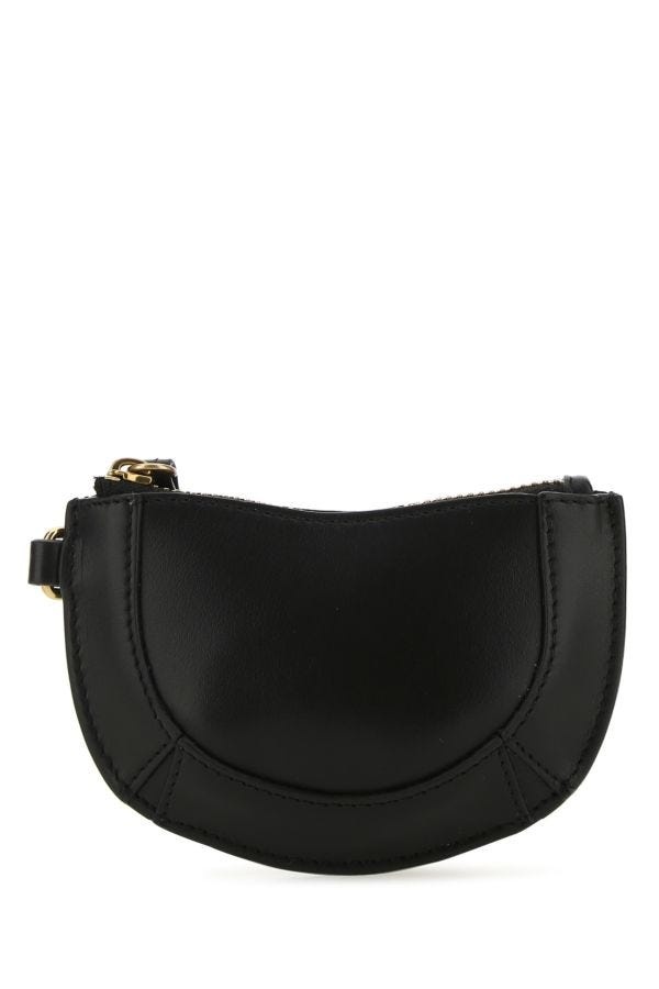 Black leather Soko coin purse - 1