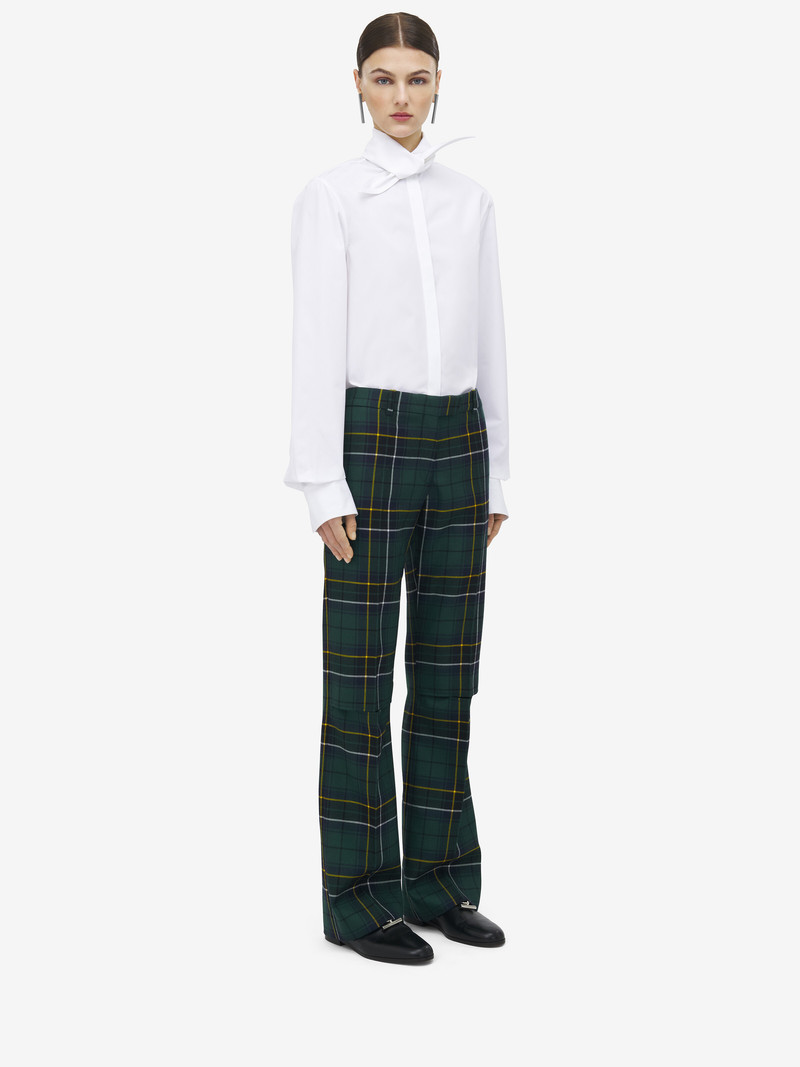 Alexander McQueen Wool Tartan Trousers outlook