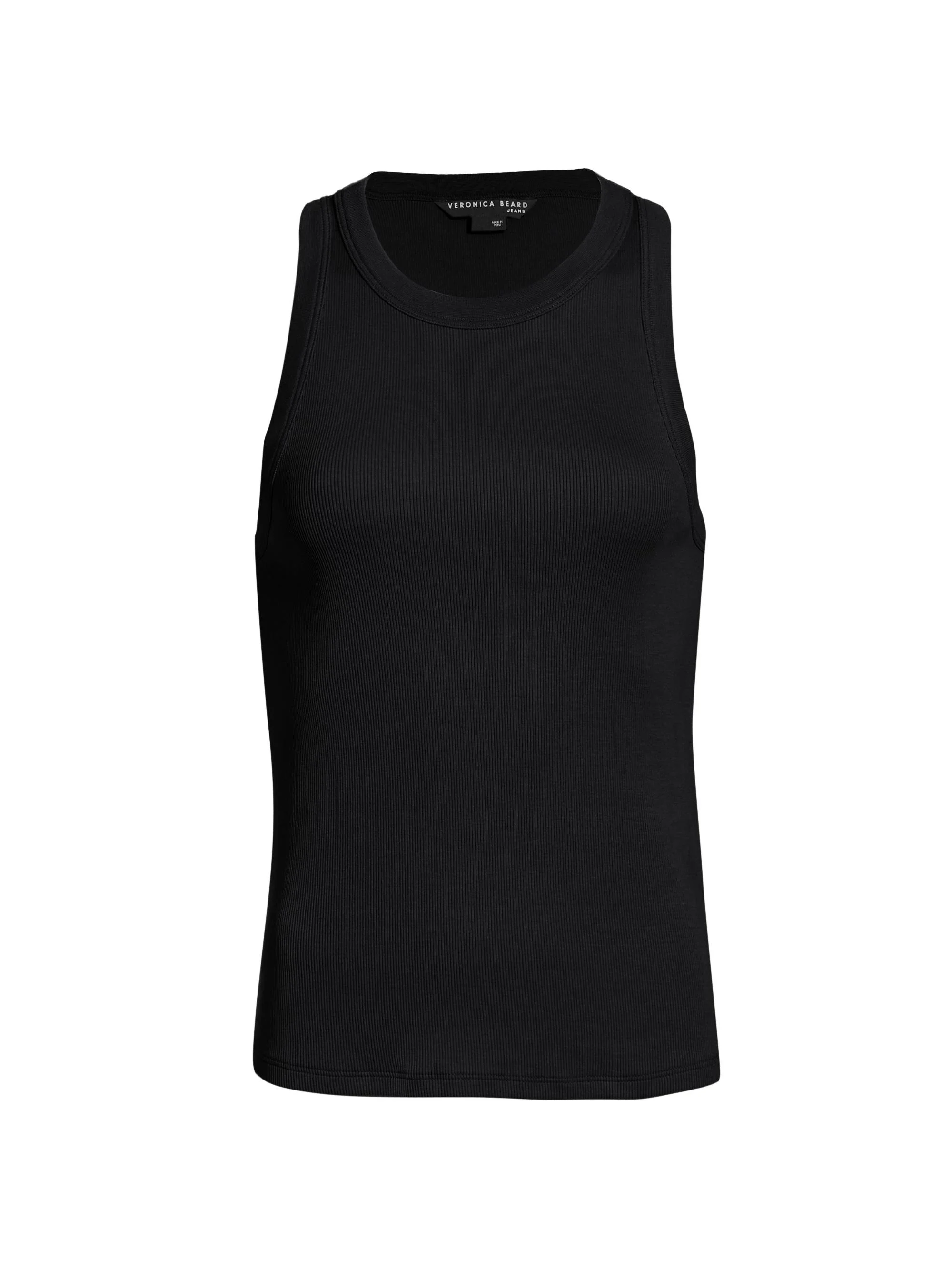Women's Jordyn Stretch-Cotton Tank Top - Black - 1