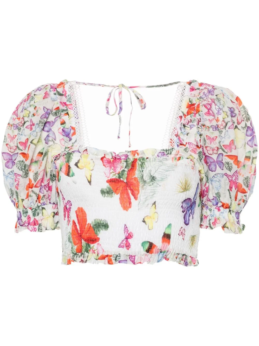 Lirio butterfly-print blouse - 1