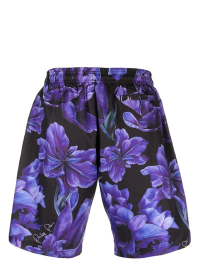 PHILIPP PLEIN floral-print swim shorts outlook