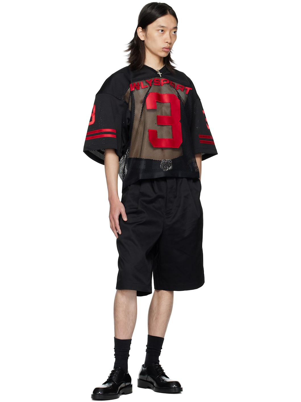 Black 'Willy' Football Jersey - 4