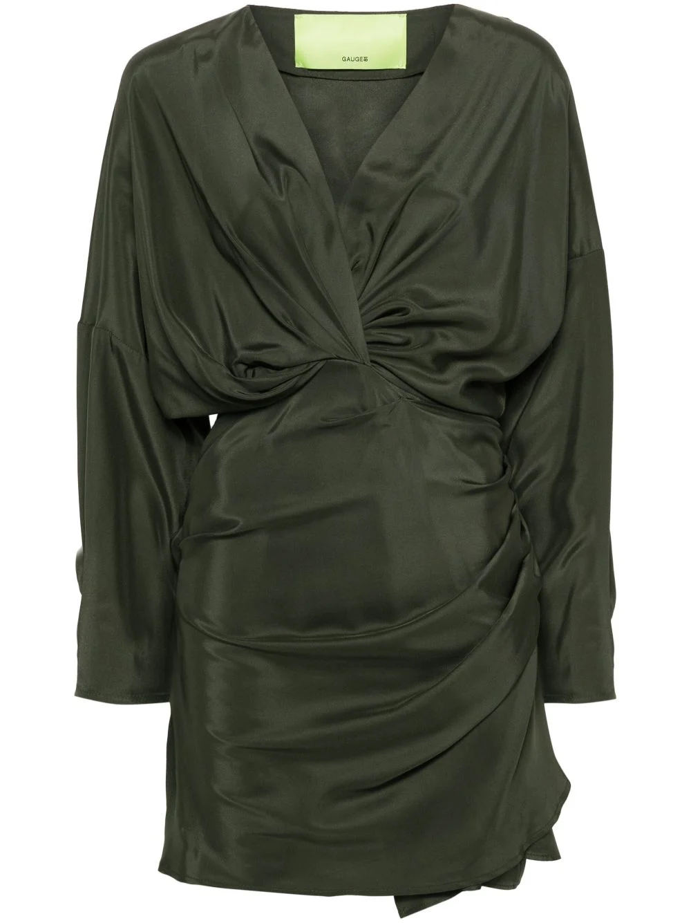 Asuka drapped silk dress - 1