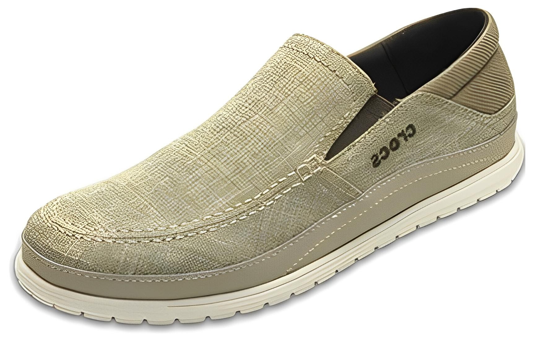 Crocs Santa Cruz Playa Slip-On Shoes 'Khaki Stucco' 204835-26P - 3