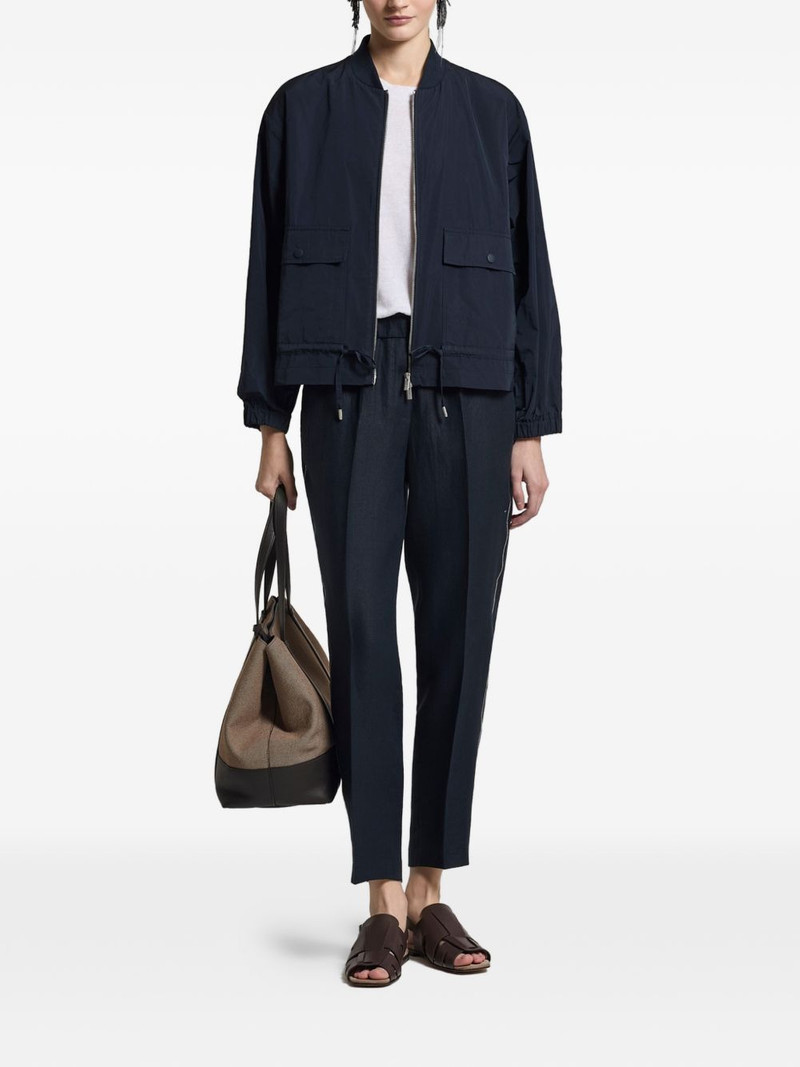 PESERICO flap-pocket bomber jacket outlook