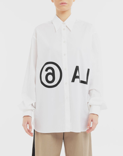 MM6 Maison Margiela Reversed logo shirt outlook