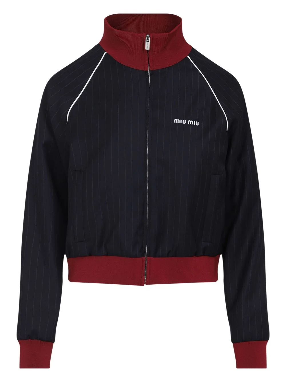 pinstripe wool jacket - 1