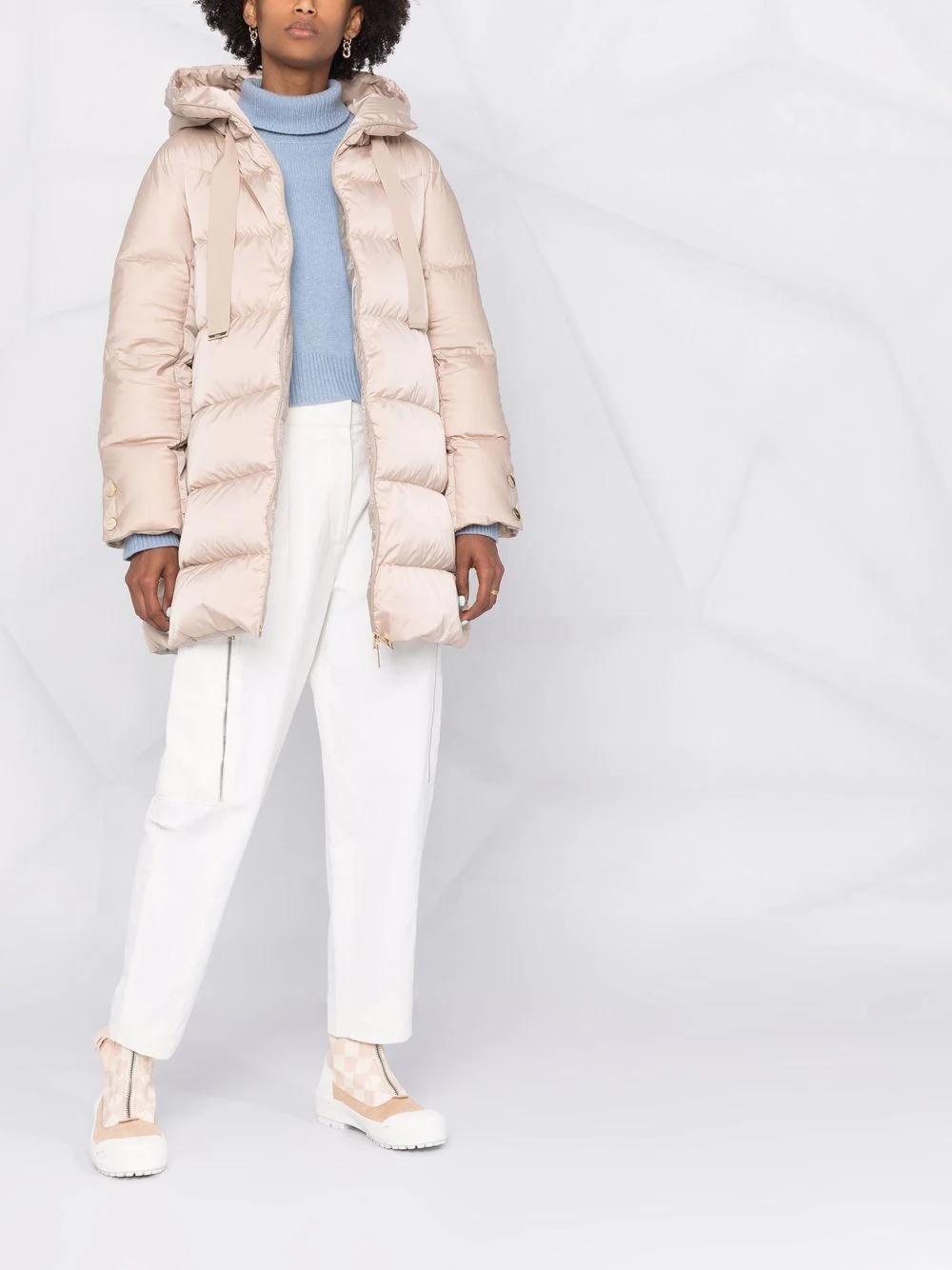 hooded padded coat - 2