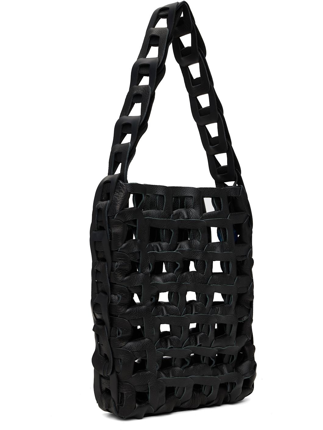 Black Medium Links Tote - 3