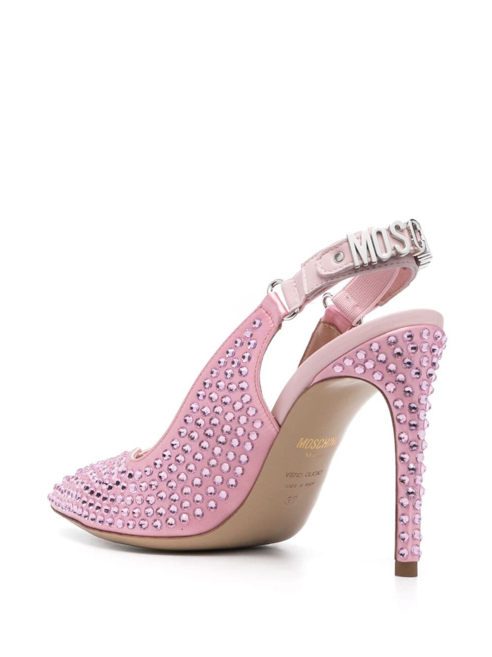 105mm crystal-embellished pumps - 3