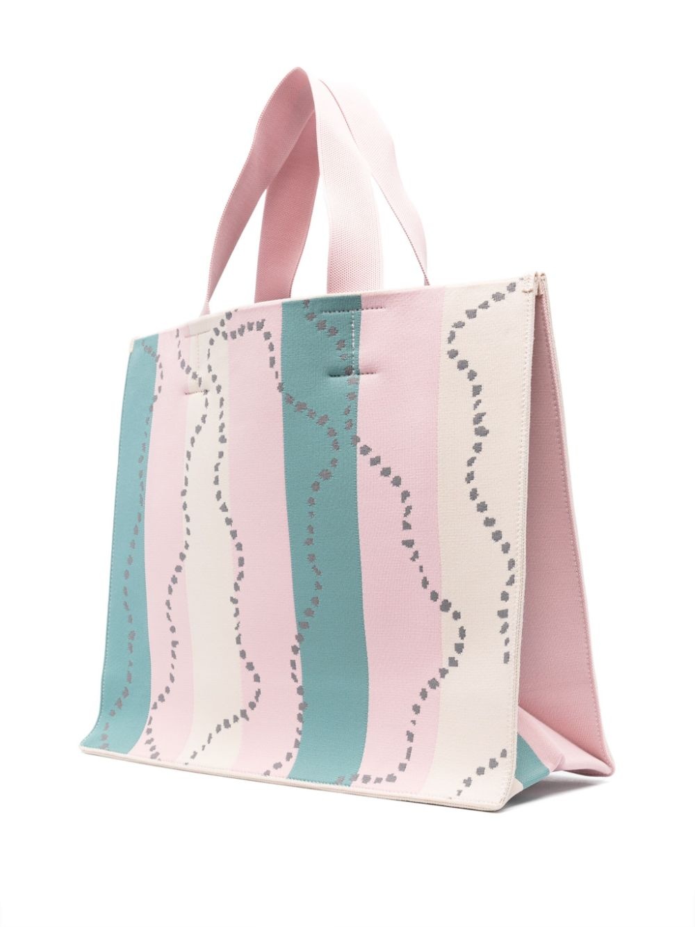 large jacquard tote bag - 3