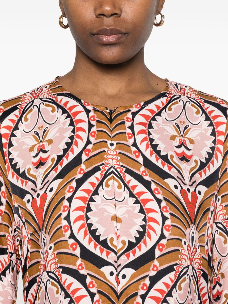 Pineapple Jewelry midi dress 5
