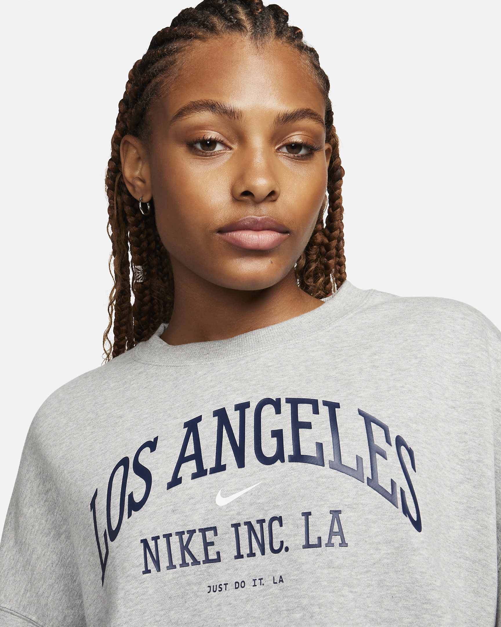 Women's Nike Sportswear Phoenix Fleece Over-Oversized Crew-Neck Graphic Sweatshirt - 3