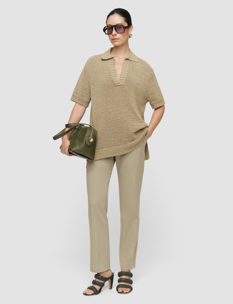 JOSEPH Coleman Long Light Cotton Trousers outlook