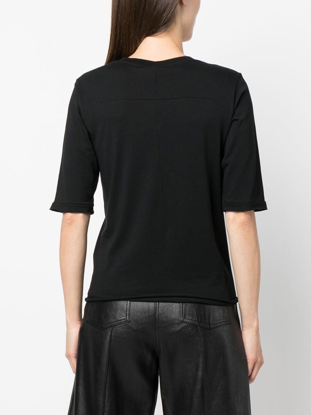 round neck cotton T-shirt - 4