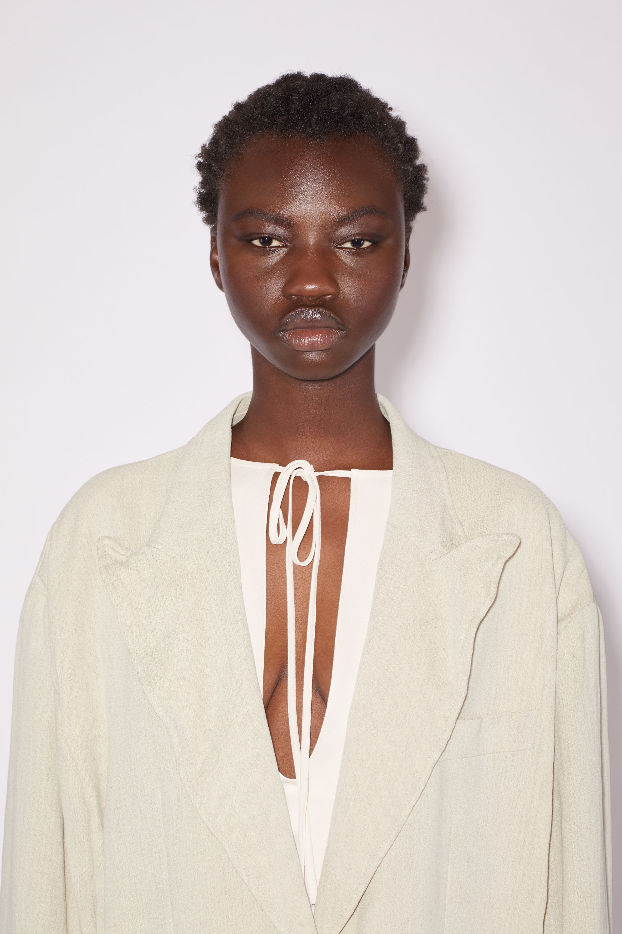 Single-breasted suit jacket - Light Sand - 6