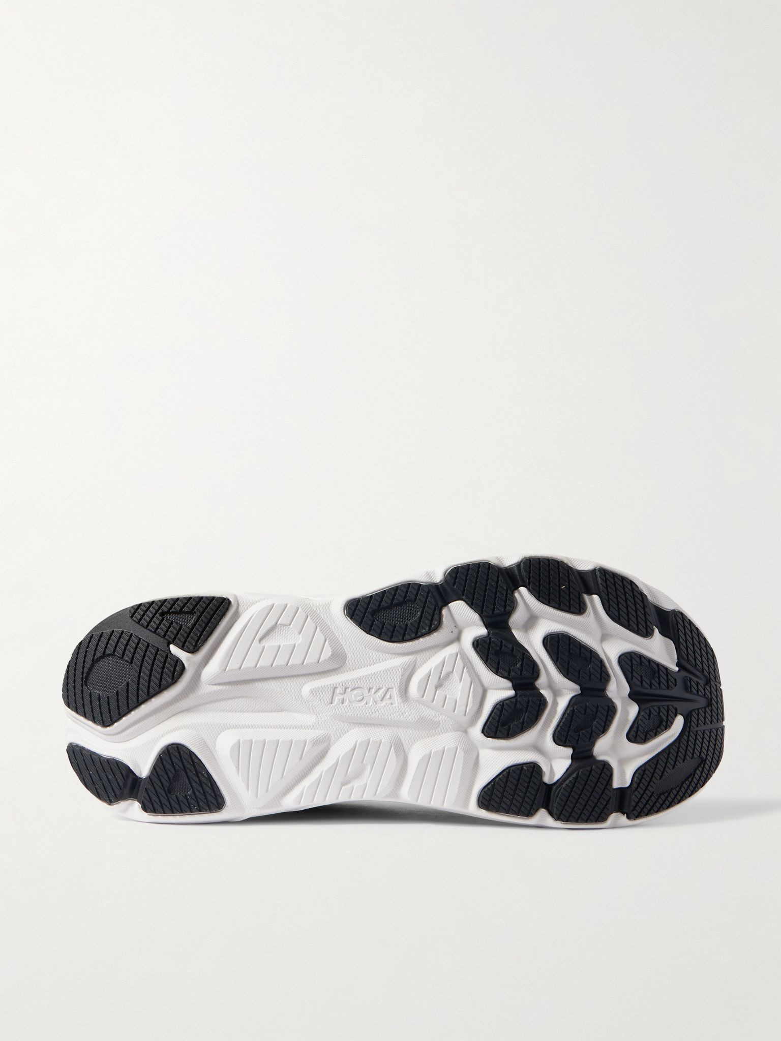 Clifton 10 Rubber-Trimmed Jacquard Running Sneakers Black - 3