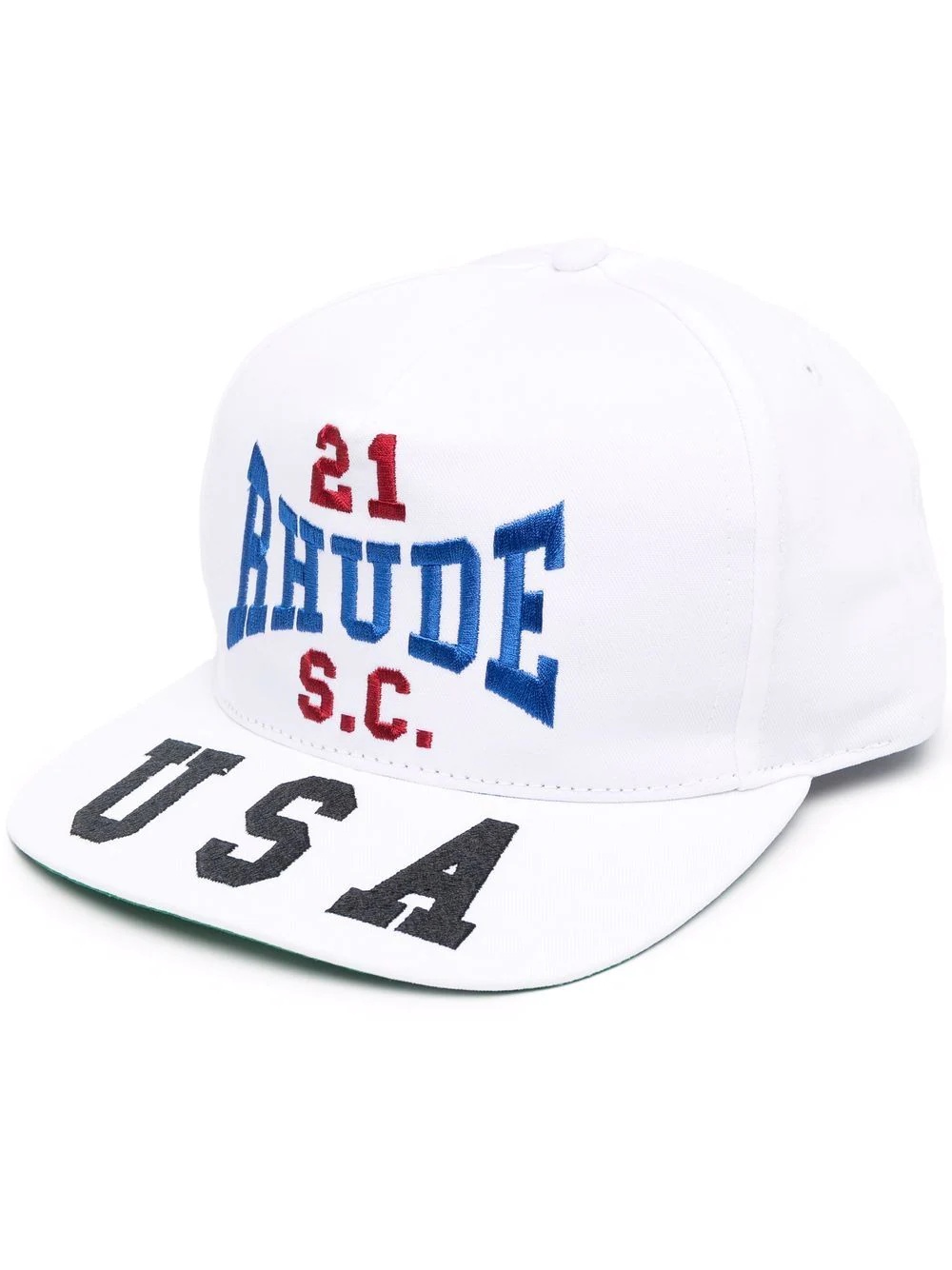 logo-print cotton cap - 1