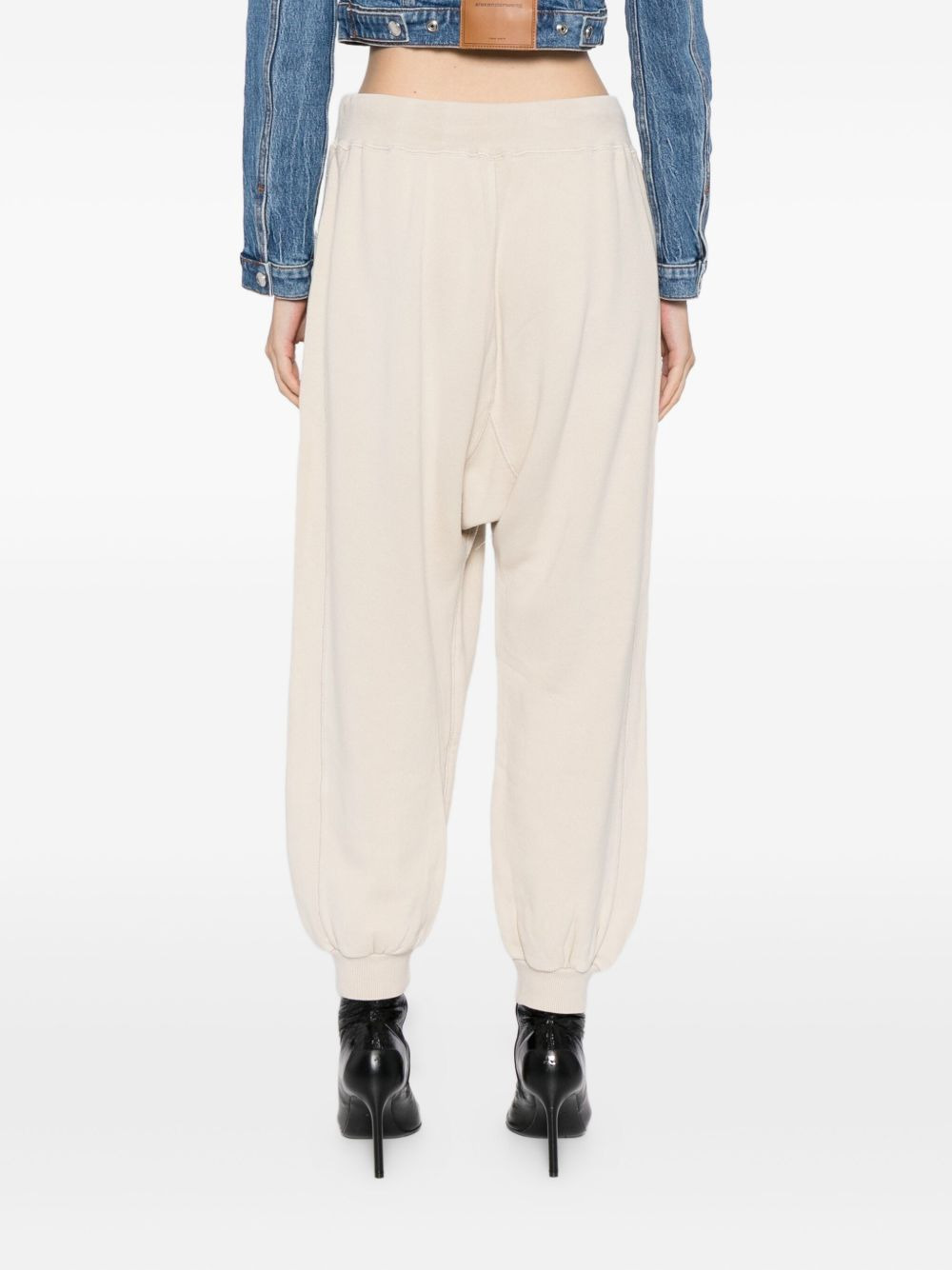 cotton-blended trousers - 4
