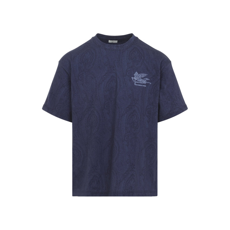 Etro Soho T-shirt Blue Cotton Tshirt outlook