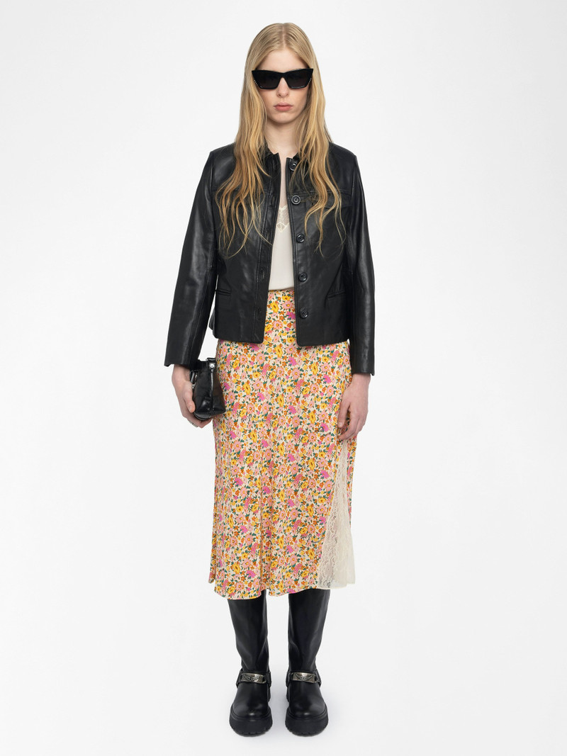 Zadig & Voltaire Jayla Womens Floral Midi Skirt outlook
