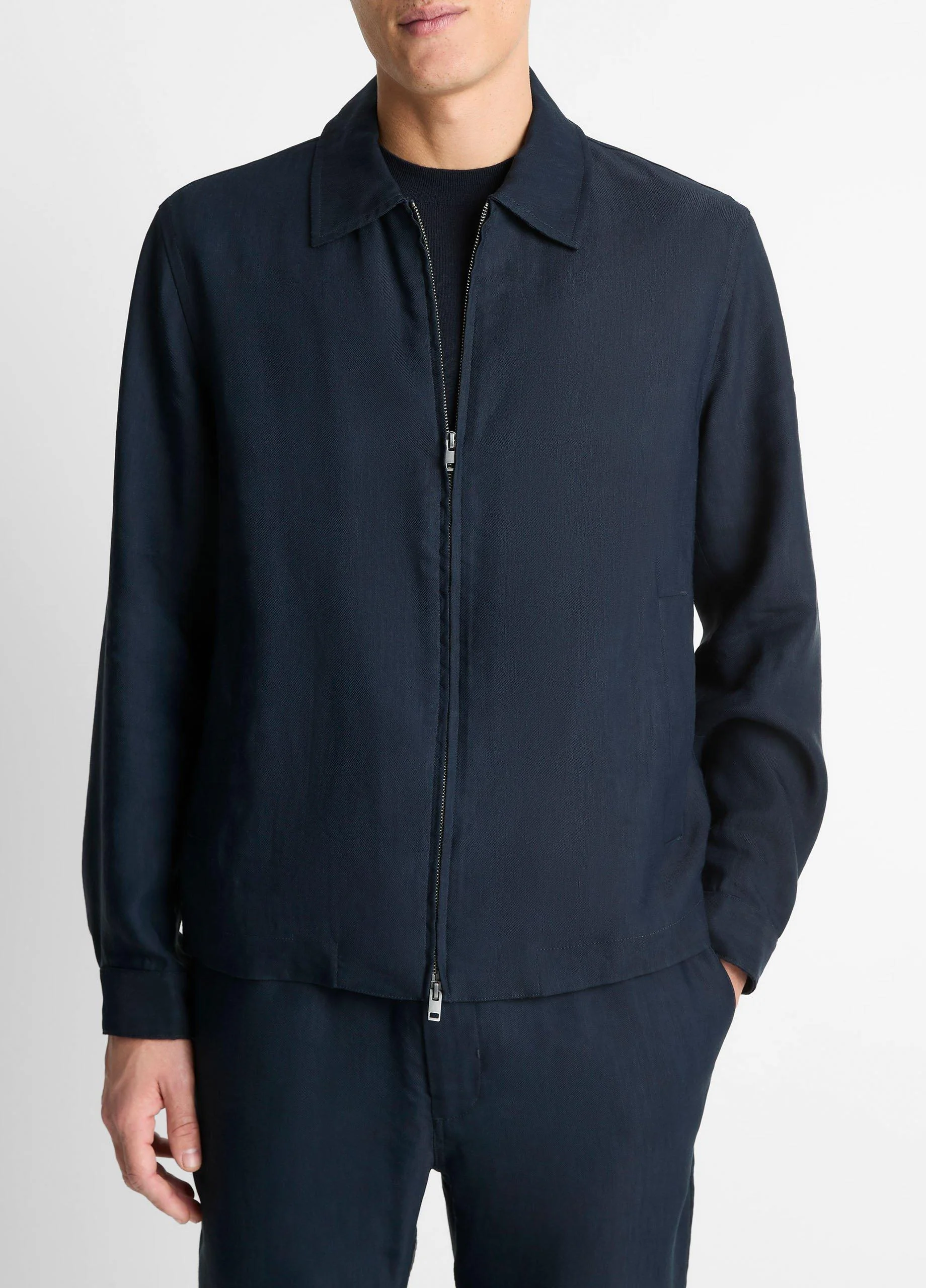 Two-Way Zip Bomber Jacket - 1