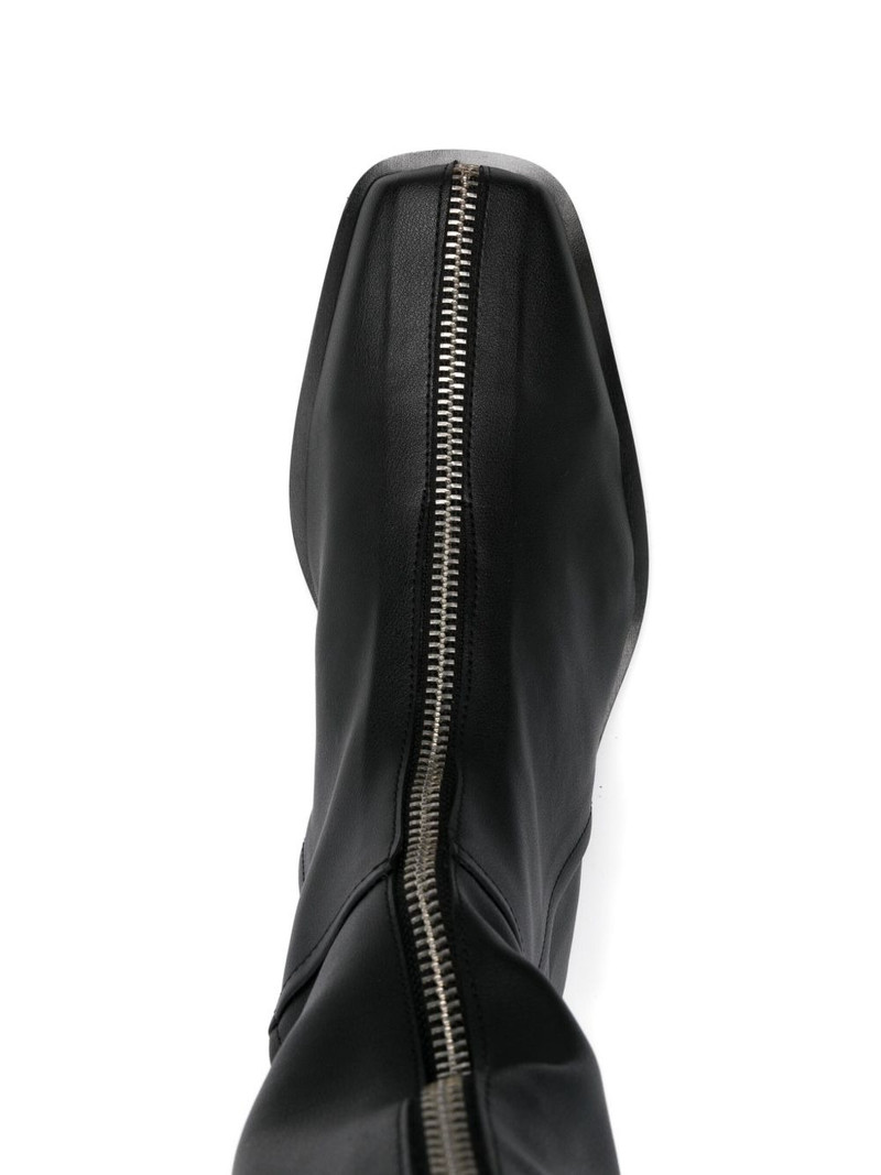 zip-front overknee boots 4