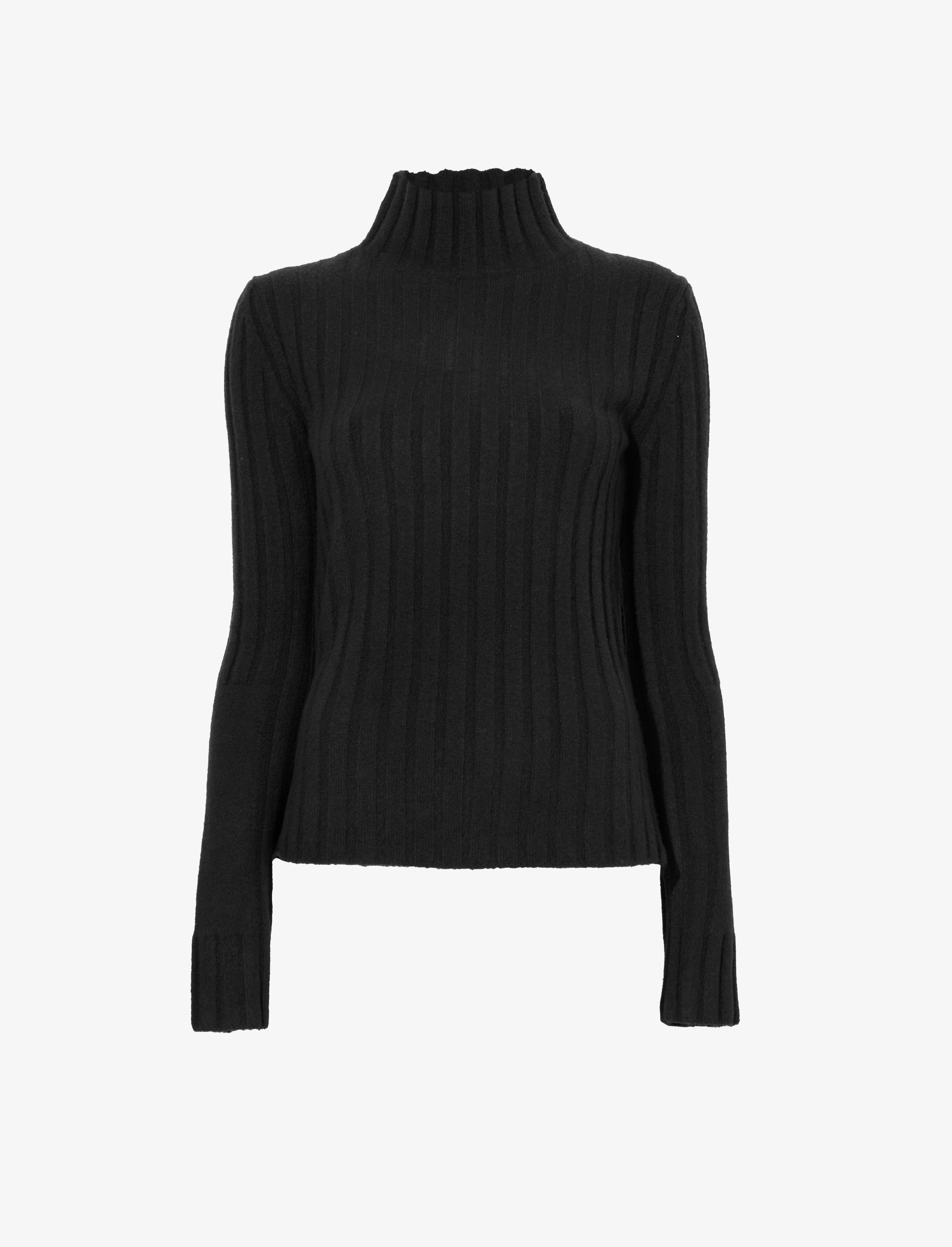 Haven Sweater in Midweight Cashmere Rib - 1