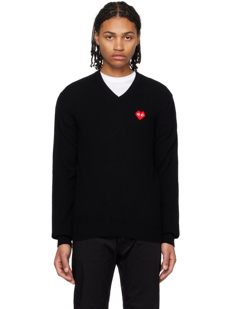 Black Invader Edition Heart Sweater - 1