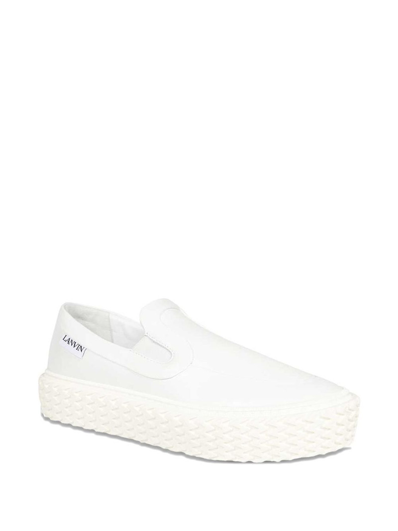 Lanvin round-toe sneakers outlook
