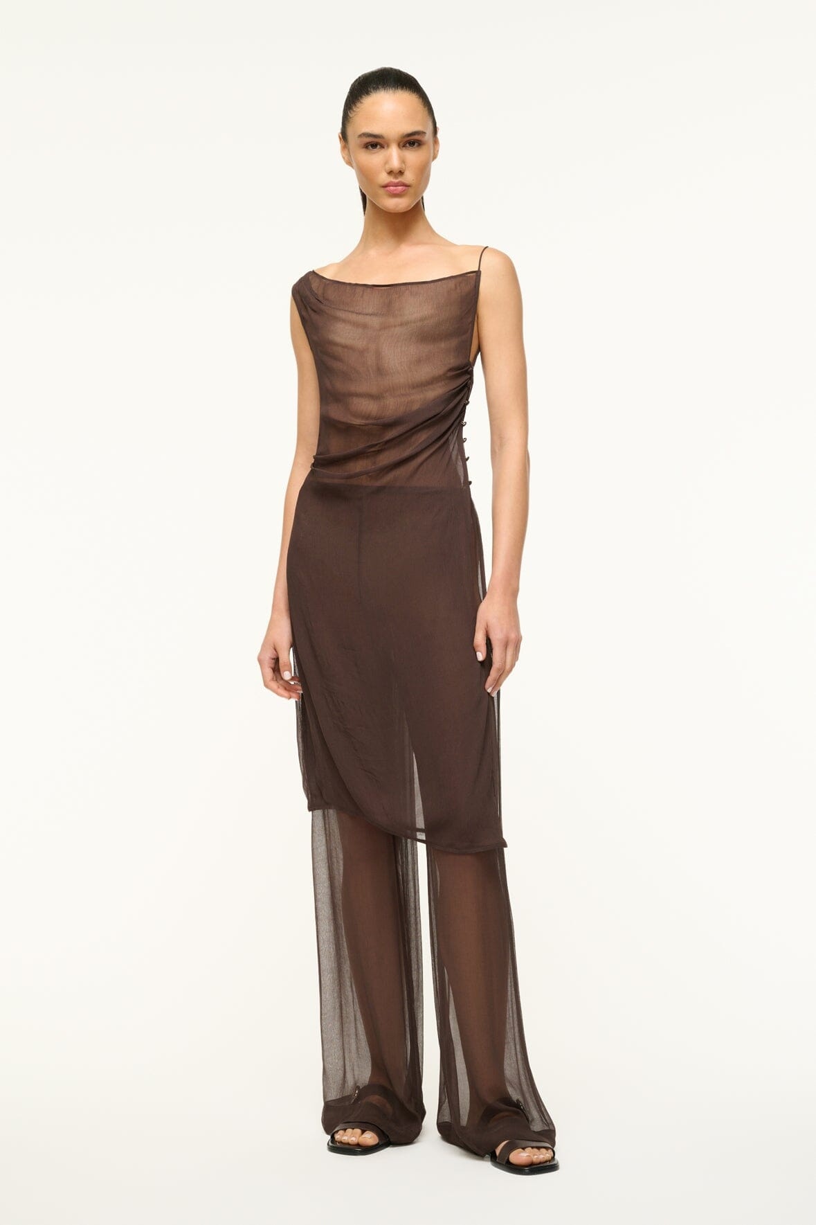 STAUD ASTAIRE TOP DARK CHOCOLATE - 2