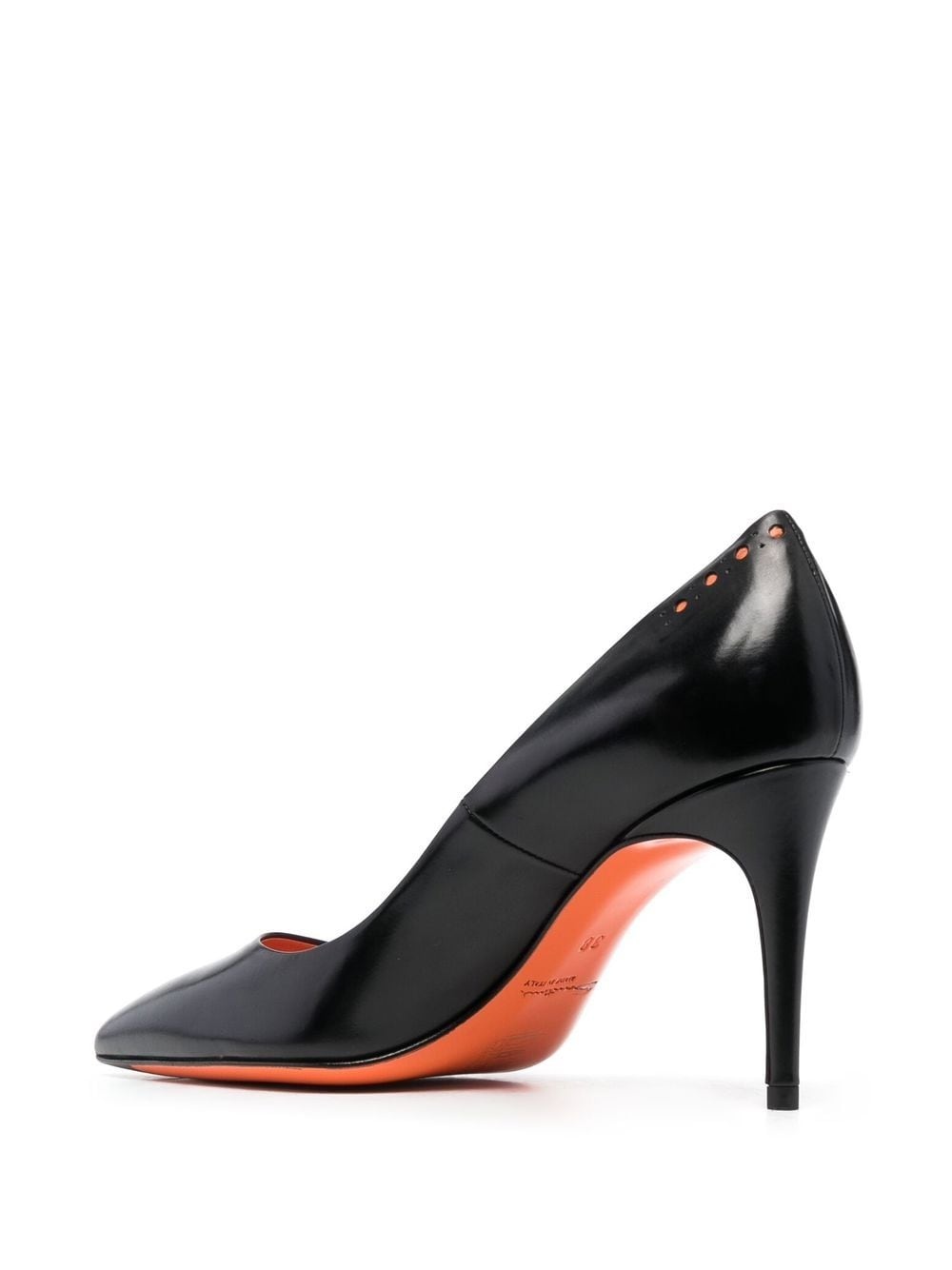 95mm heel leather pumps - 3