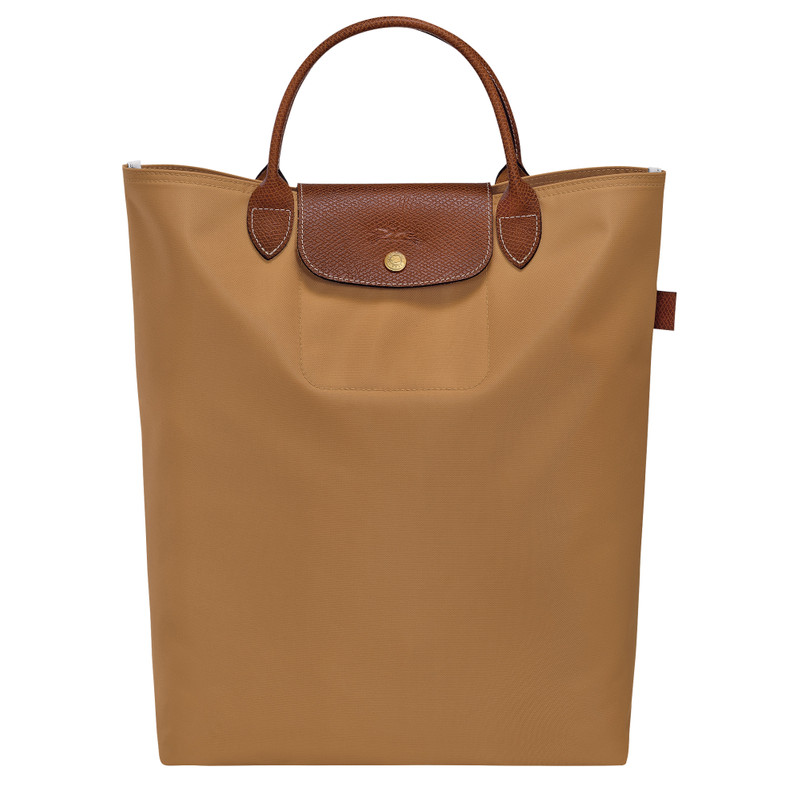 Le Pliage M Tote bag Fawn - Canvas 1