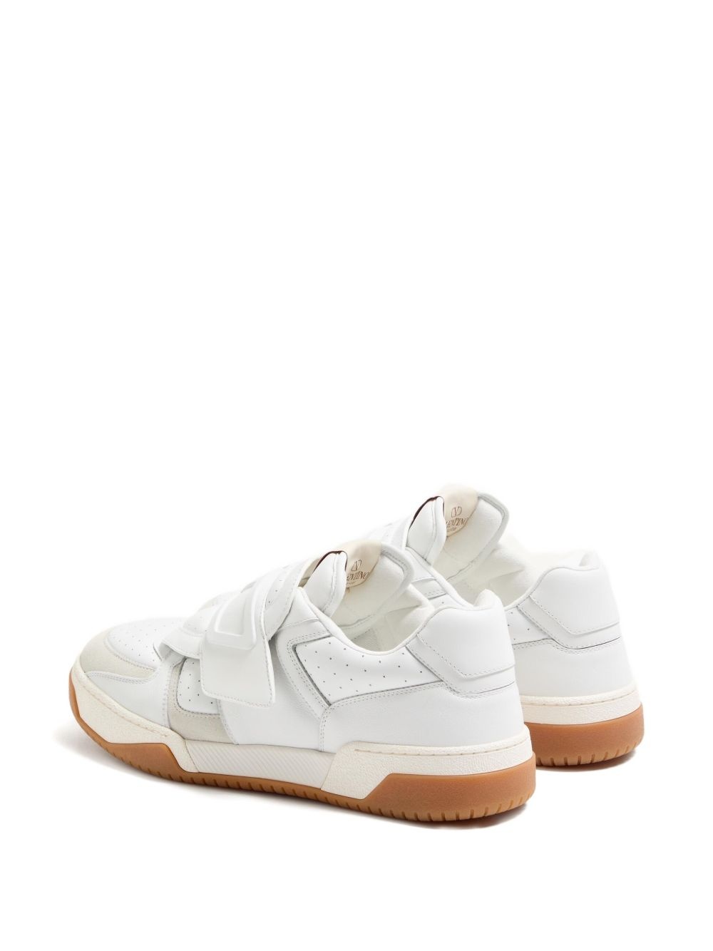 perforated strap sneakers - 2