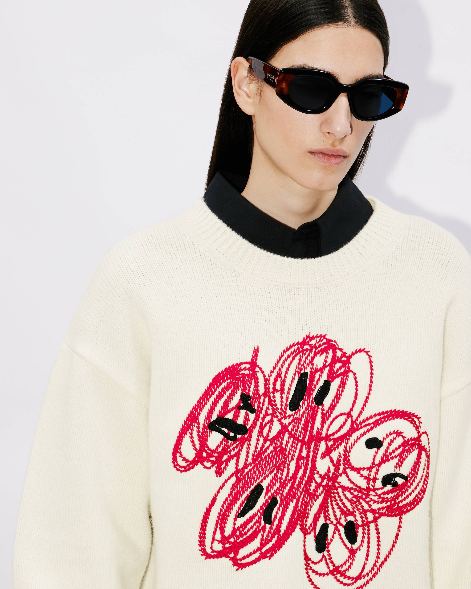 'KENZO Drawn Varsity' embroidered genderless jumper - 6