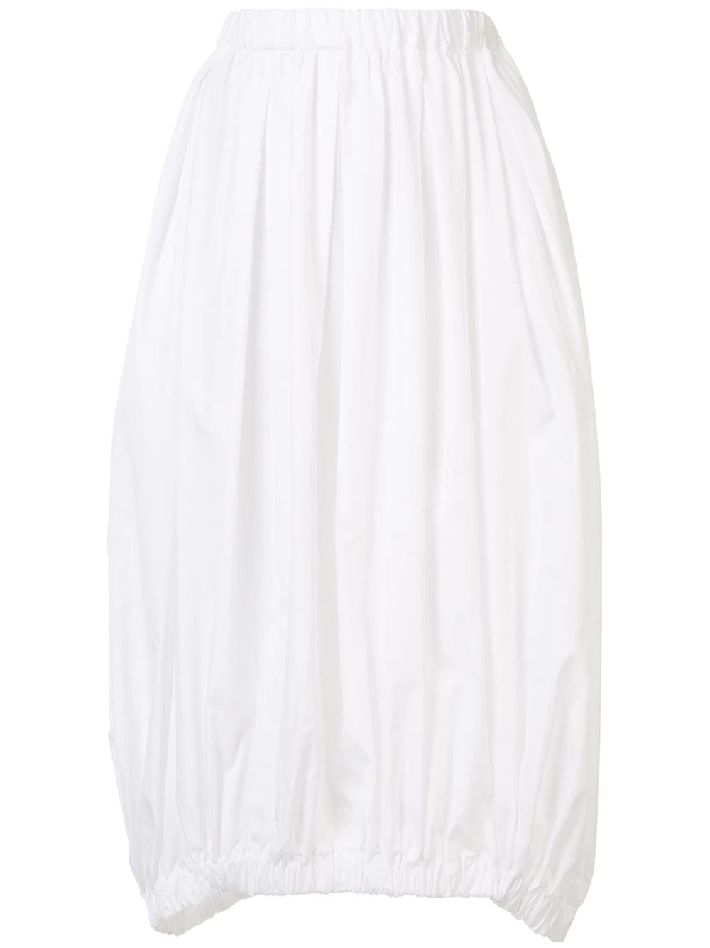 pleated elasticated waist skirt - 1