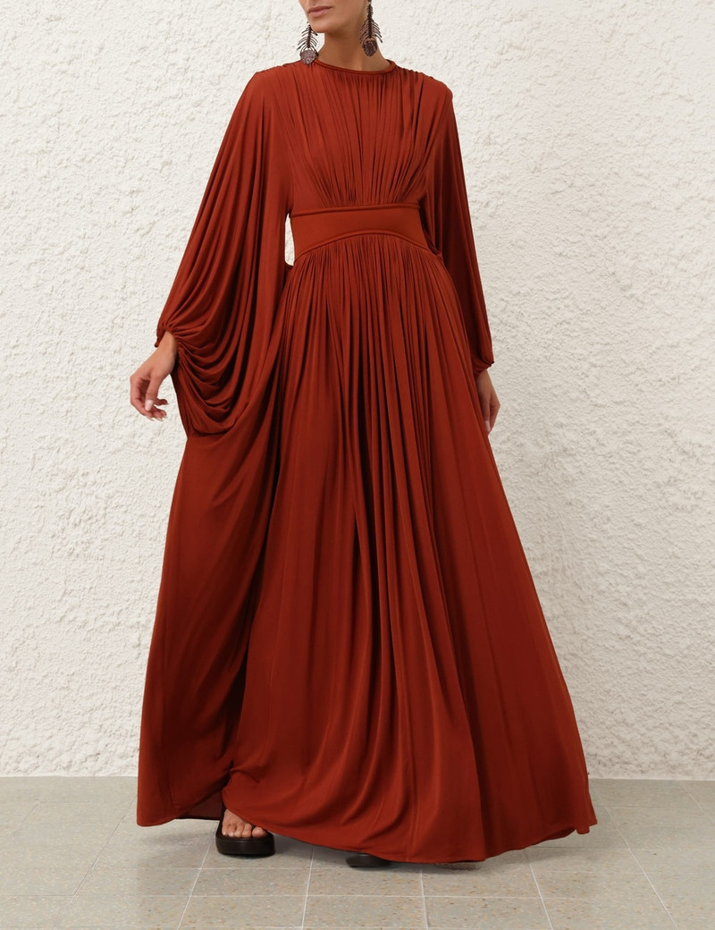 chinese dress ladies Unique Vintage Teal Velvet Batwing Sleeve Maxi Dress