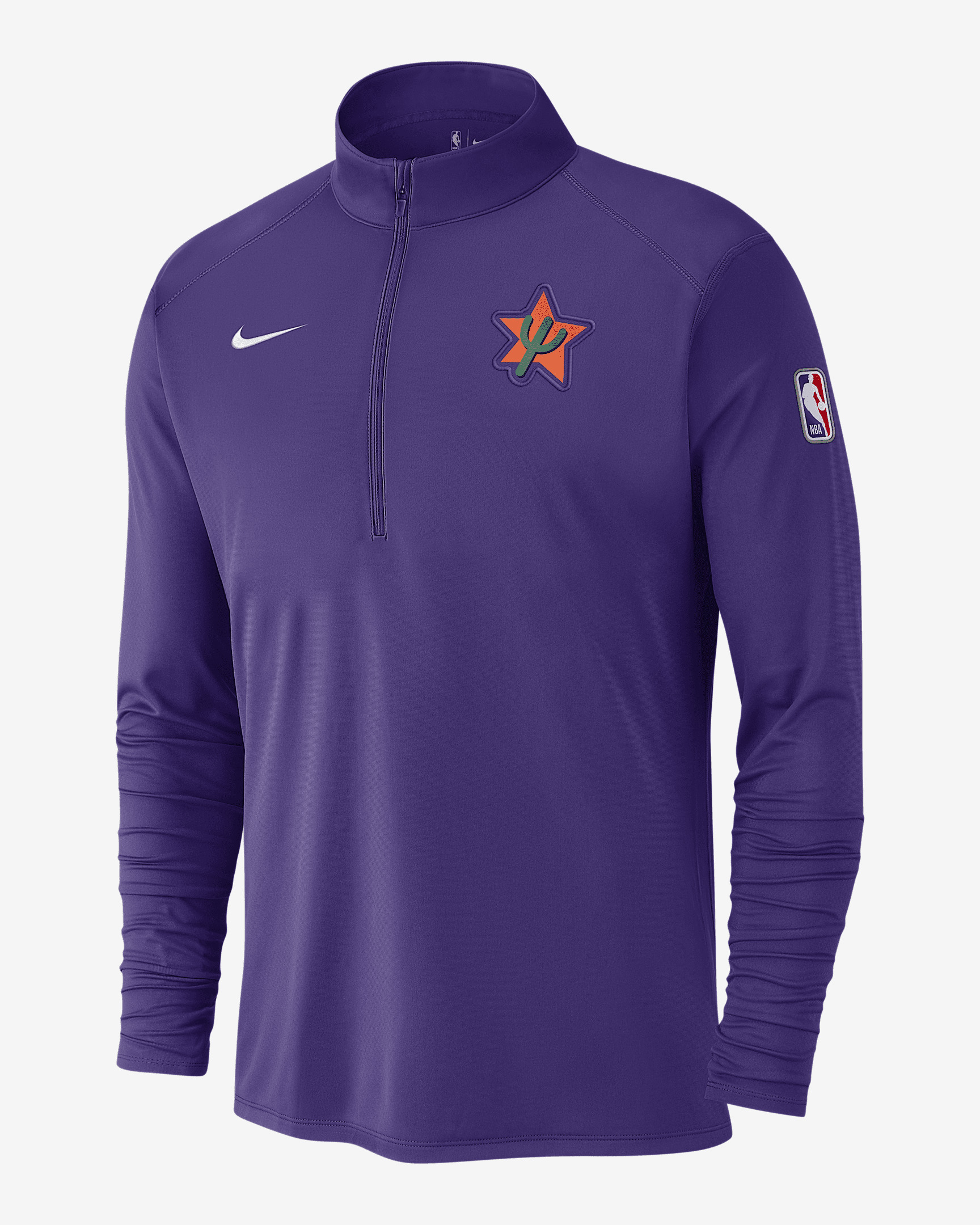 Phoenix Suns City Edition Men's Nike Dri-FIT NBA 1/2-Zip Long-Sleeve Top - 1