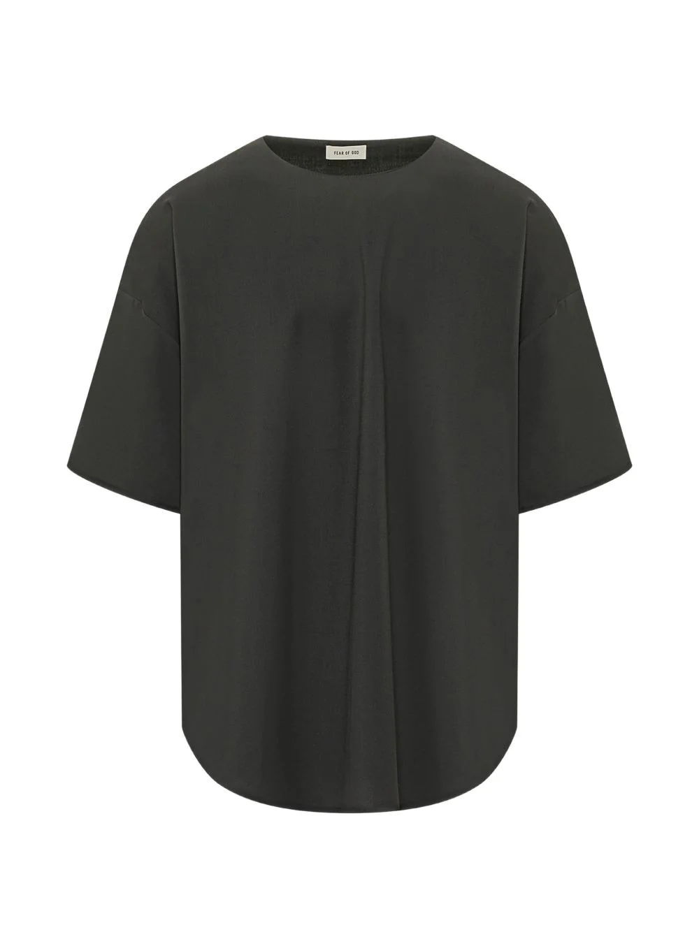 relaxed-fit pleated t-shirt - 1