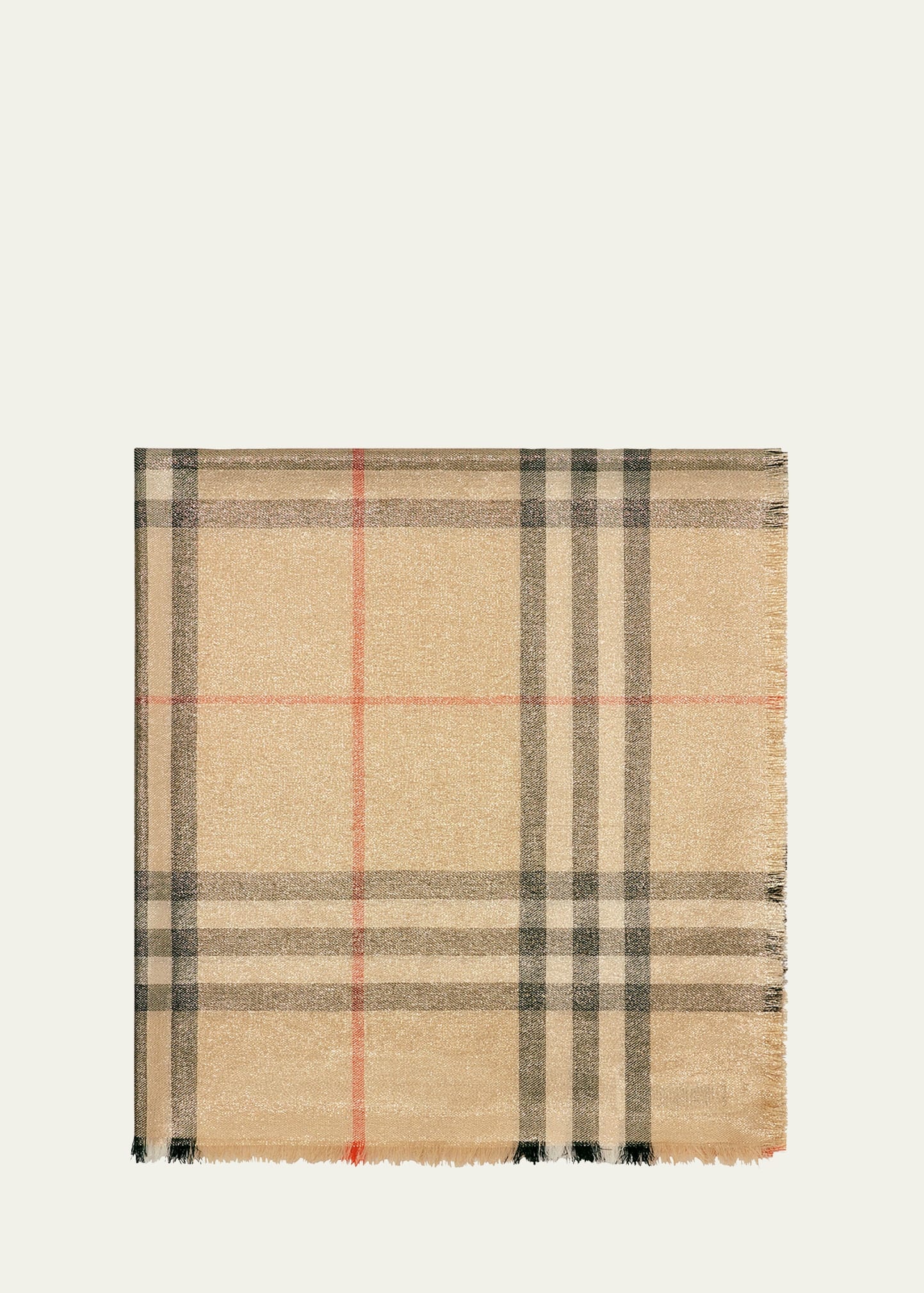 Giant Check-Print Wool-Blend Scarf - 2
