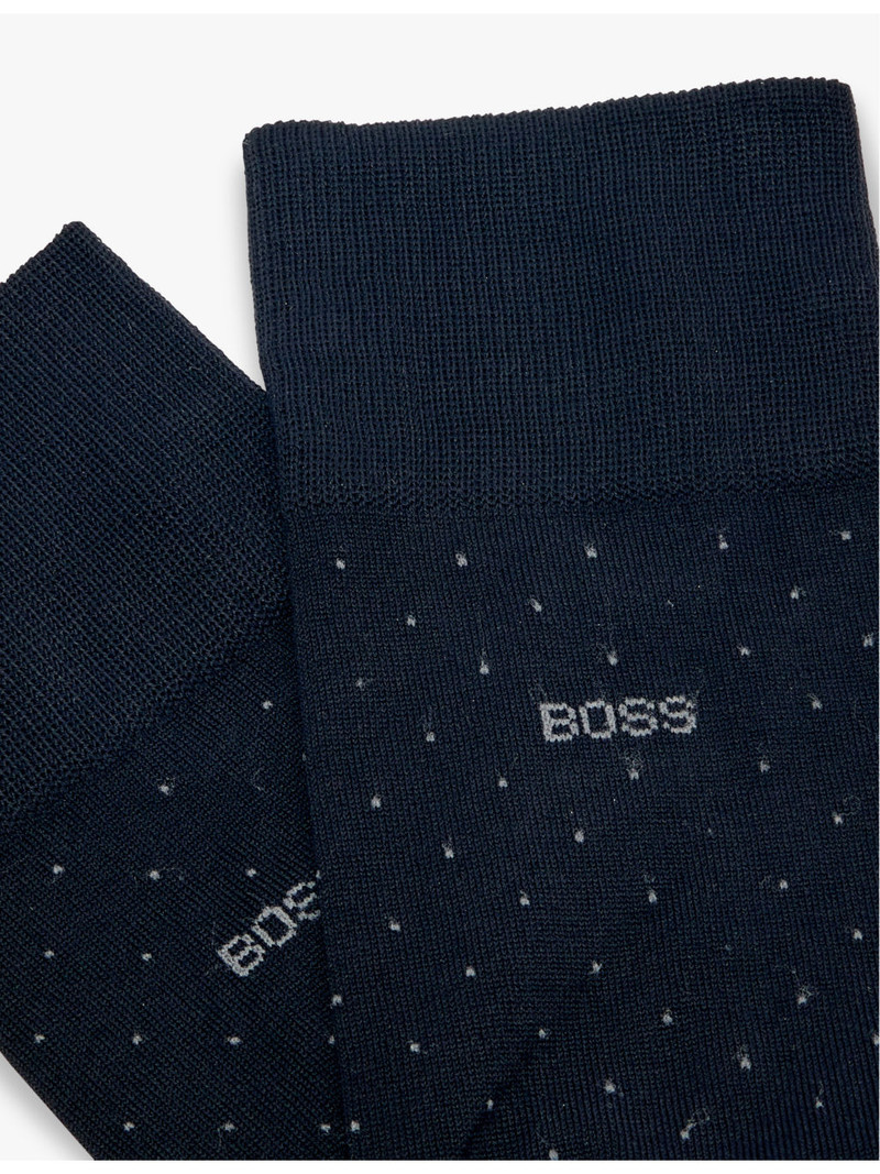 BOSS George dotted-pattern cotton-blend socks outlook