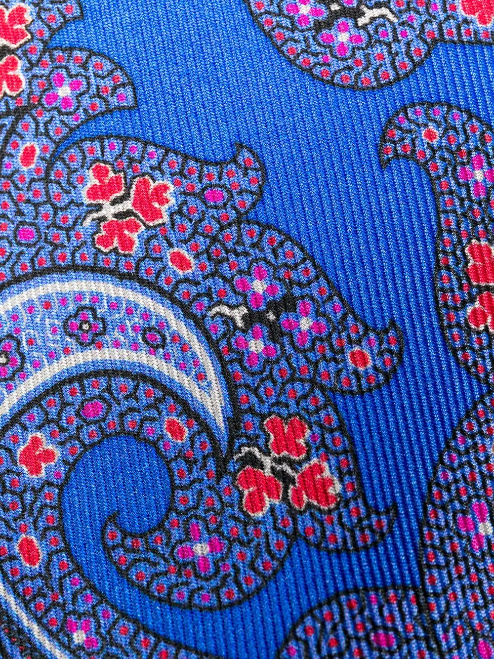 paisley-print silk tie - 2