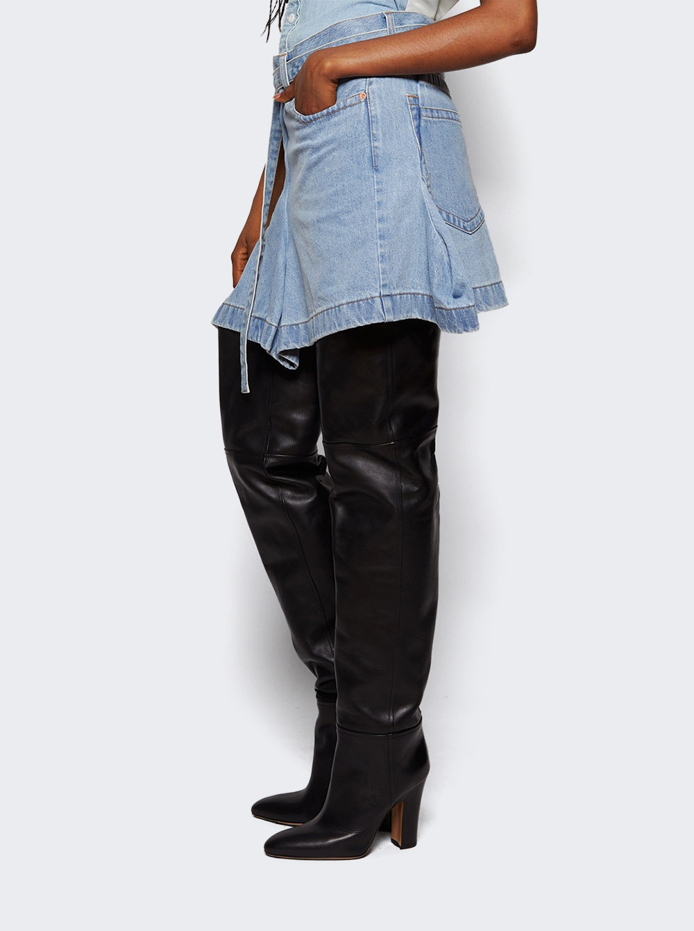 Denim Skirt Light Blue - 3