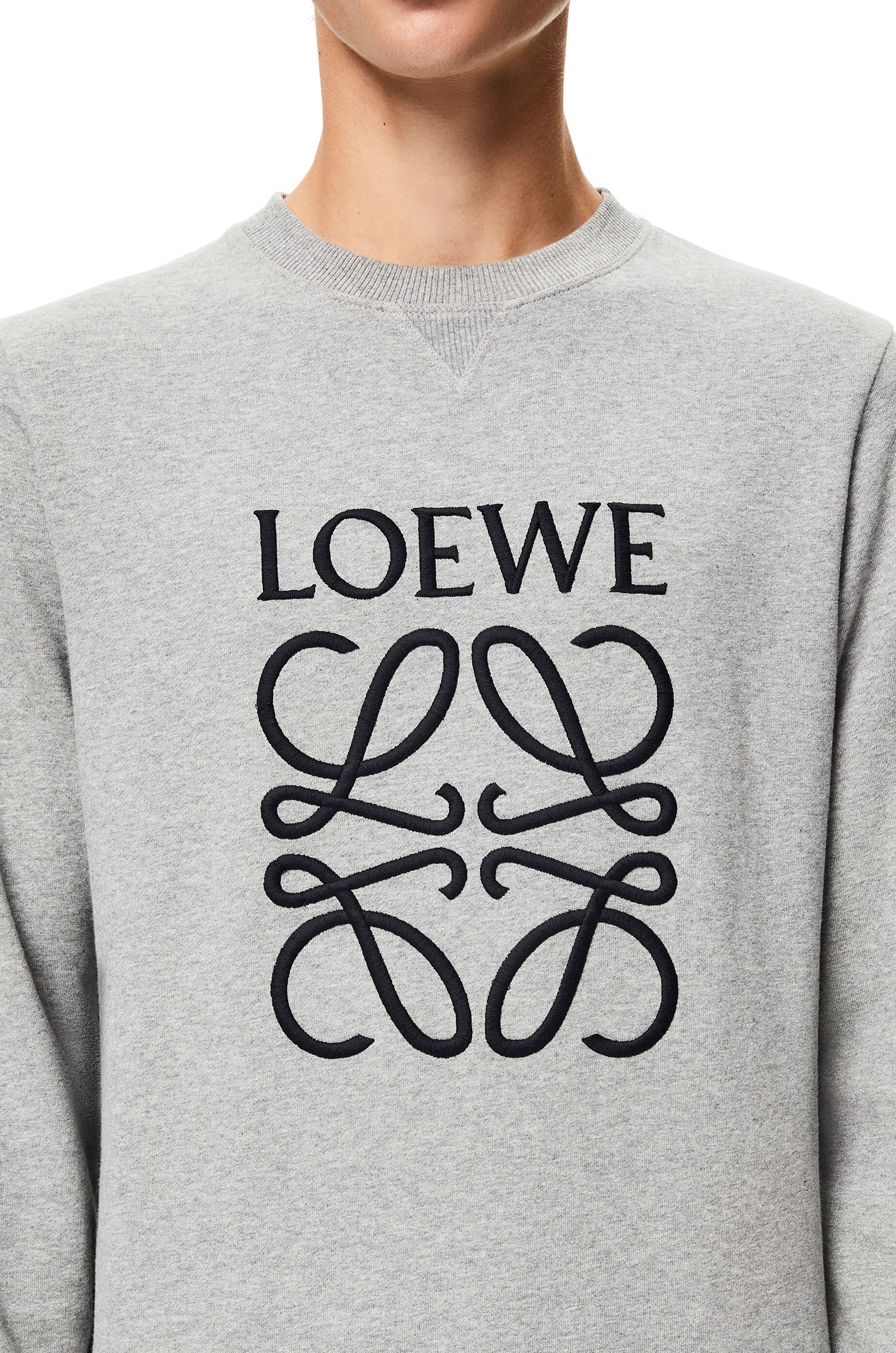 Anagram embroidered sweatshirt in cotton - 5