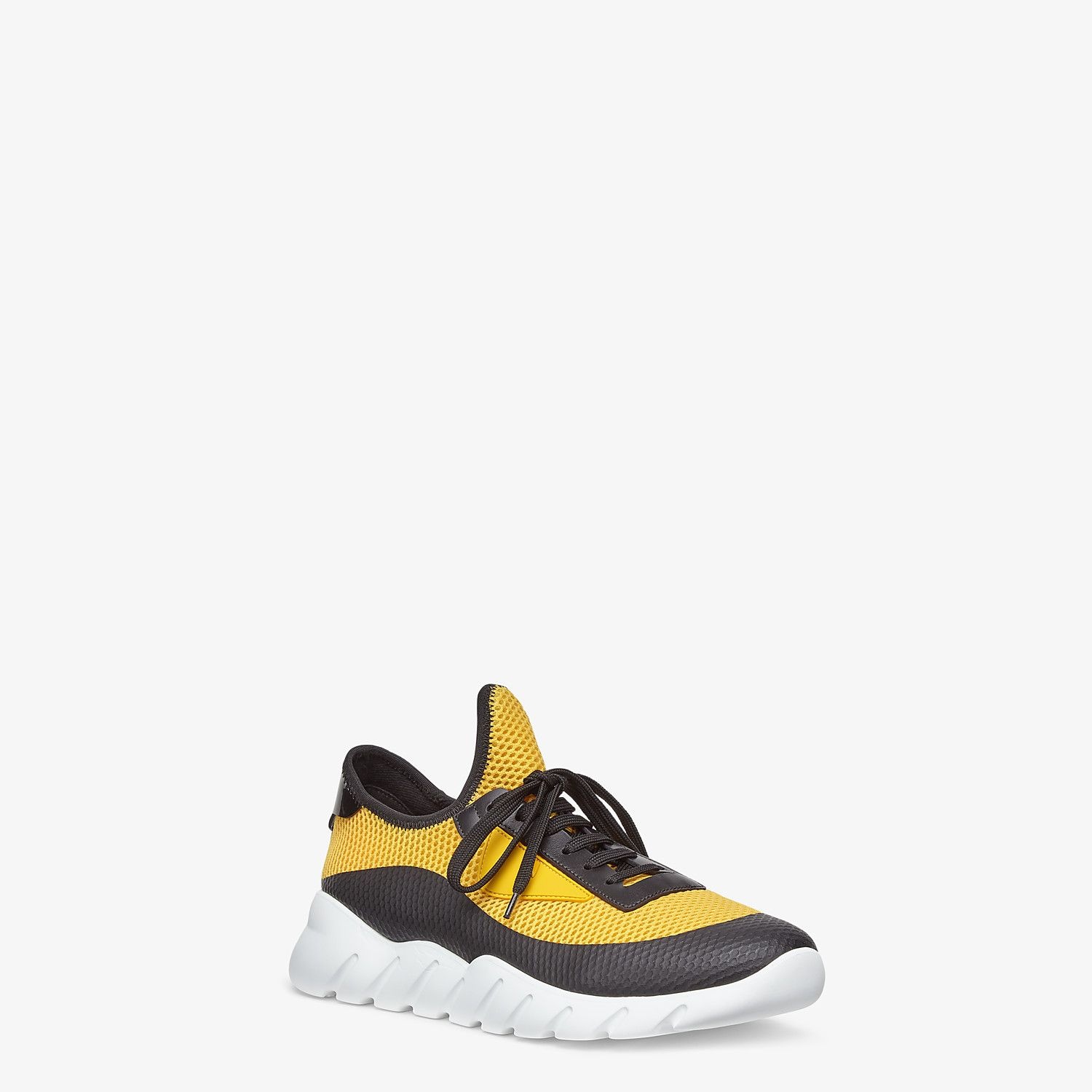 Yellow tech mesh running shoes - 2