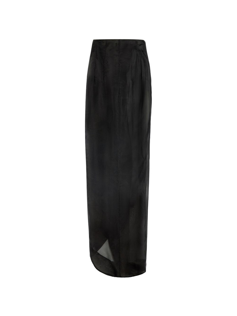 A.W.A.K.E. MODE button-embellished midi skirt outlook