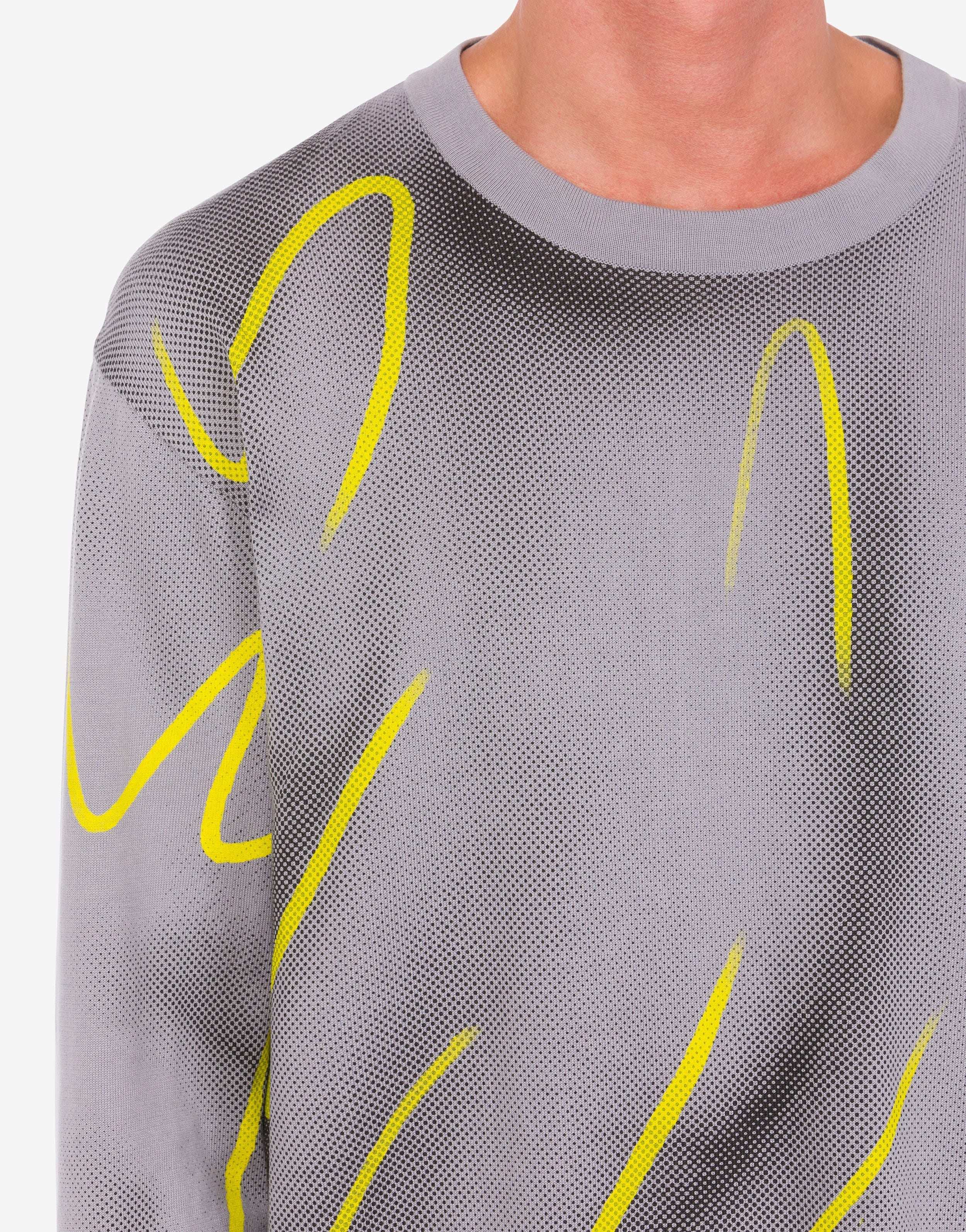 SHADOWS & SQUIGGLES COTTON JUMPER - 4